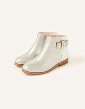 Shimmer Ankle Boots , Silver (SILVER), large