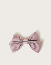 Satin Ballet Bow Hair Clip, , large