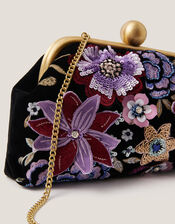 Maisy Floral Embellished Clutch Bag, , large