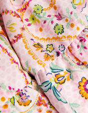 Paisley Bardot Neckline Set in Recycled Polyester, Pink (PINK), large