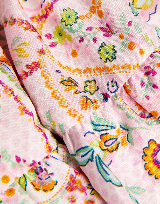 Paisley Bardot Neckline Set in Recycled Polyester, Pink (PINK), large