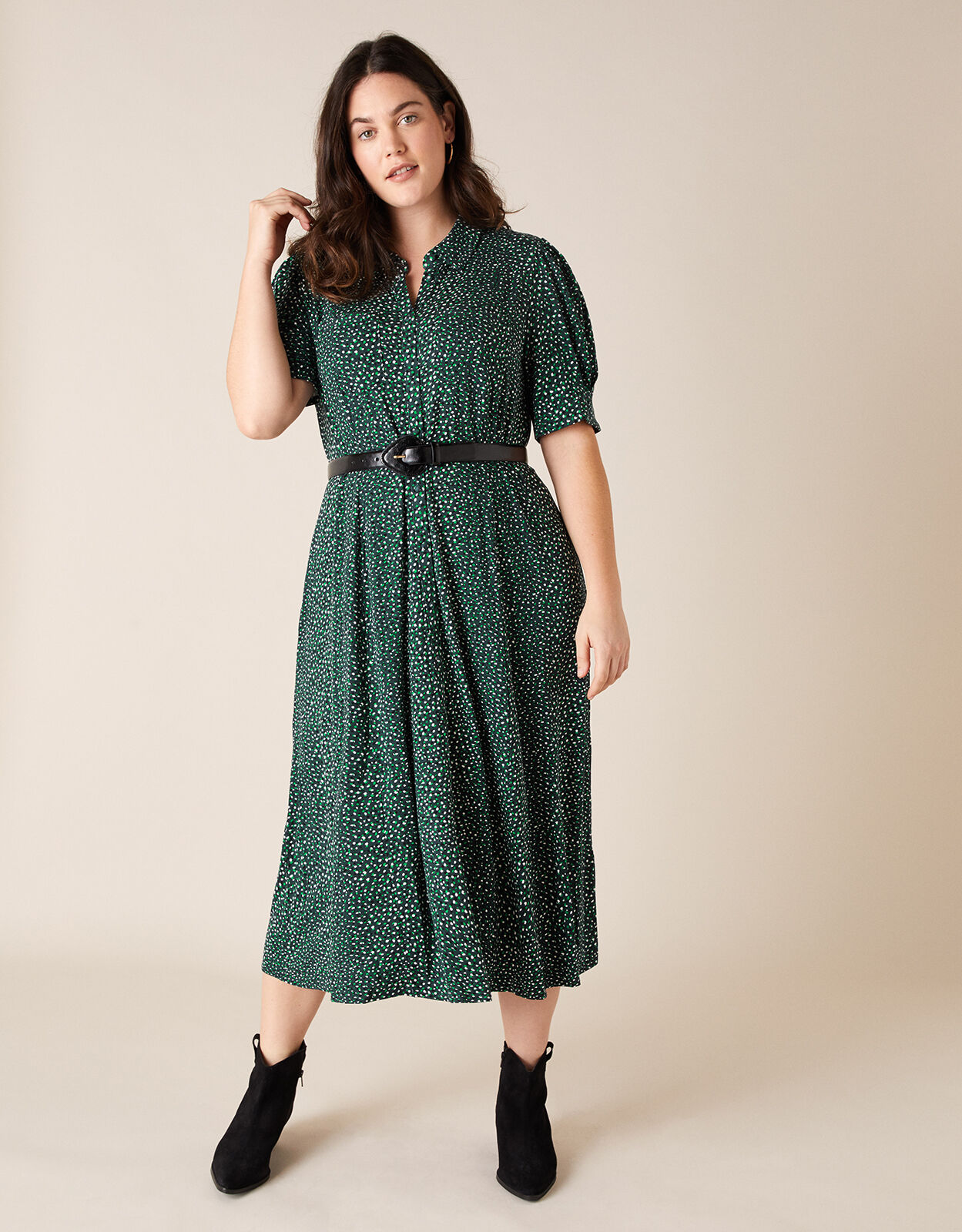 monsoon green floral dress