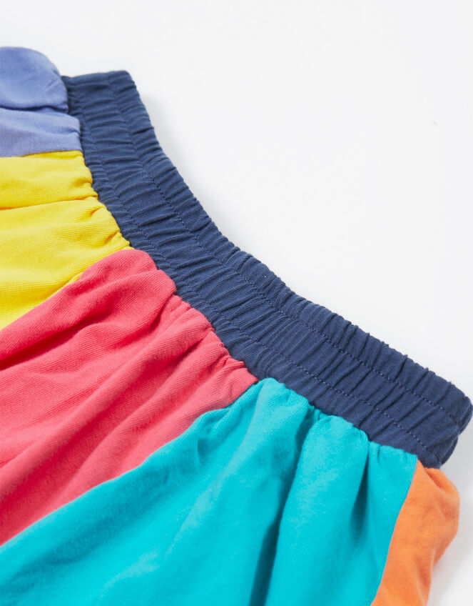 Frugi Rainbow Jersey Skirt , Multi (MULTI), large