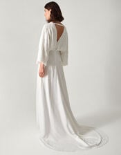 Camilla Embroidered Maxi Wedding Dress, Ivory (IVORY), large