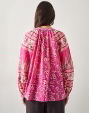 East Clementine Embroidered Floral Blouse, Pink (PINK), large