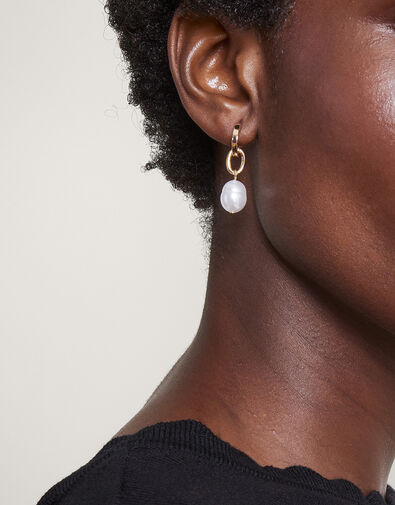 Pearl Drop Earrings, , large