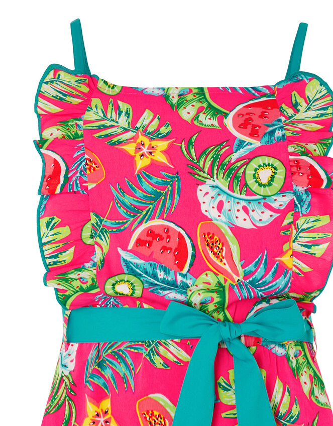 Inna Fruit Print Playsuit, Pink (PINK), large