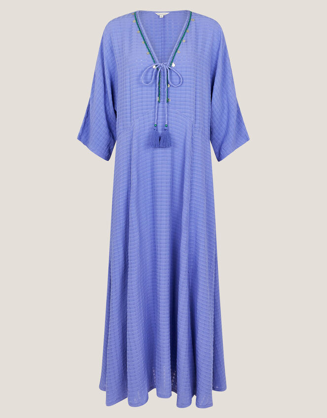 Leslie Embellished Maxi Kaftan, Blue (BLUE), large