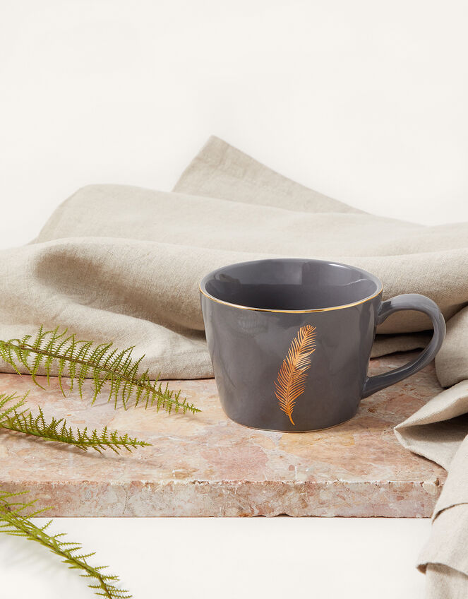 Ceramic Feather Mug, , large