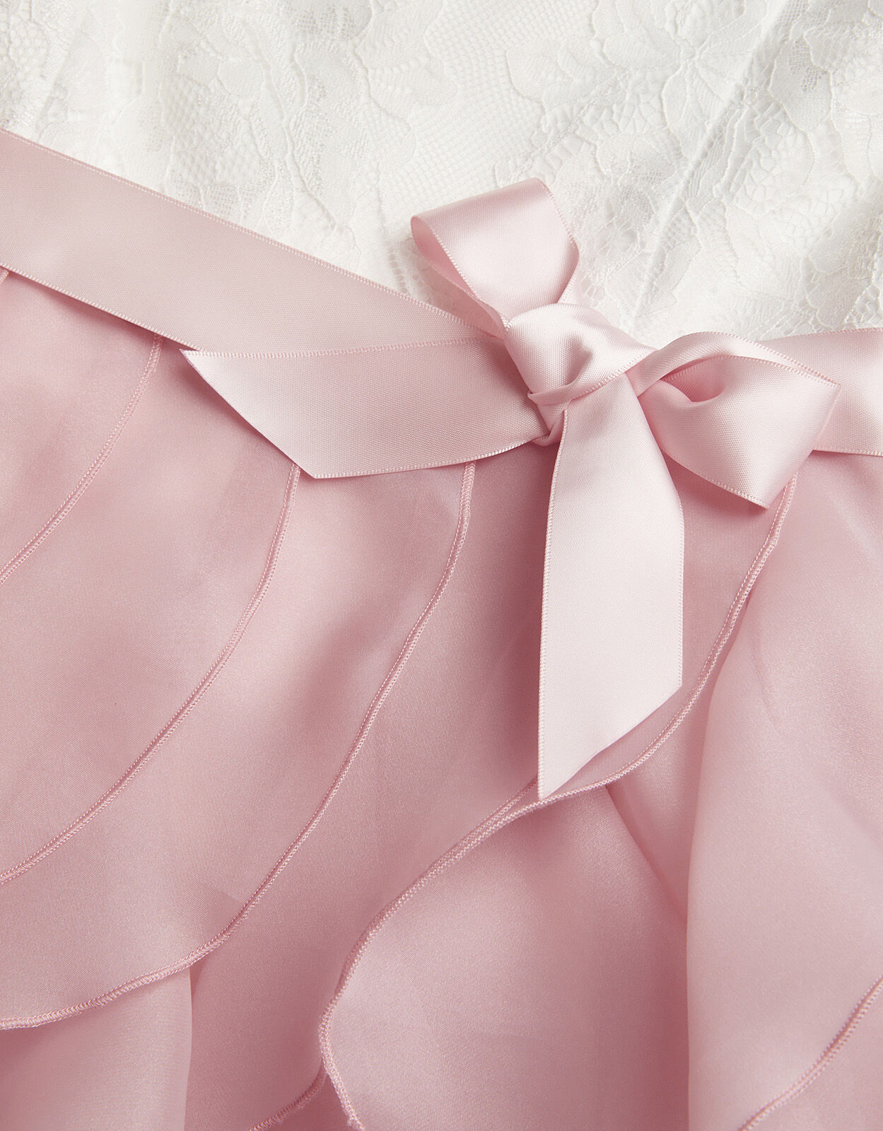 Lace Cancan Ruffle Dress Pink Girls Dresses Monsoon UK