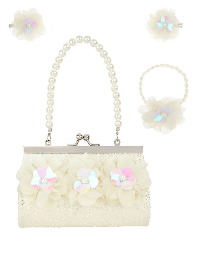 Sequin Flower Accessory Set, , large
