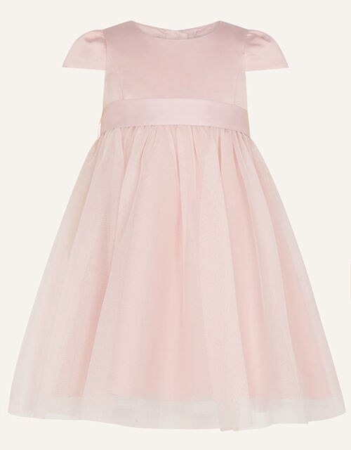 Baby Tulle Bow Bridesmaid Dress, Pink (PINK), large