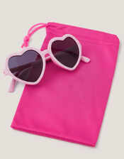 Baby Flower Print Heart Sunglasses, , large