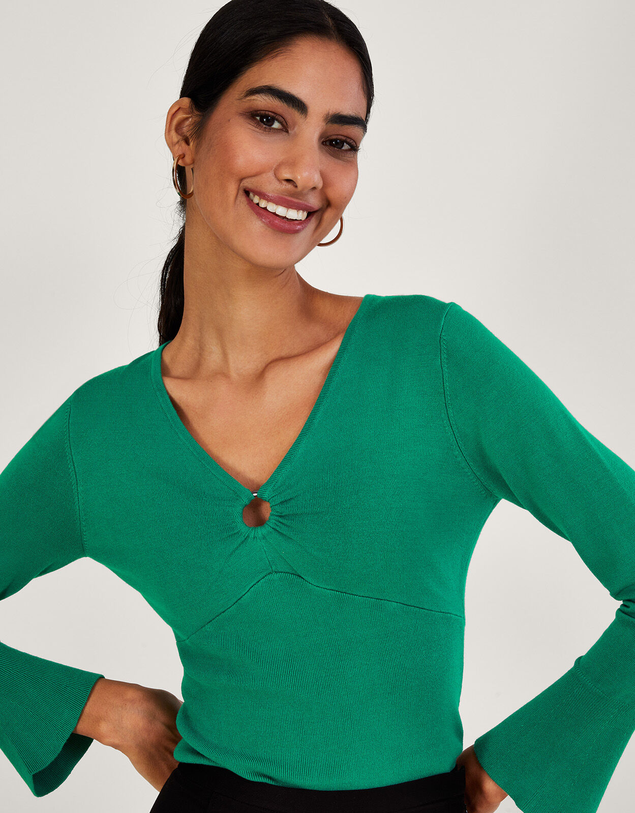 Green on sale knitwear womens