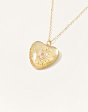 Pressed Flower Pendant Necklace, , large