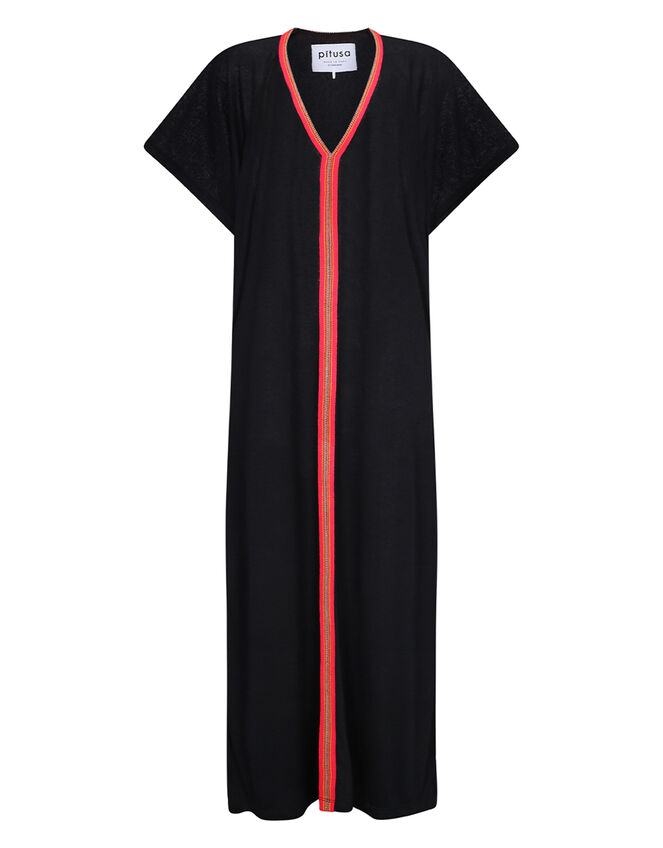 Pitusa Inca Abaya Maxi Sundress, Black (BLACK), large