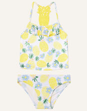 Pineapple Crochet Tankini Set, Yellow (YELLOW), large