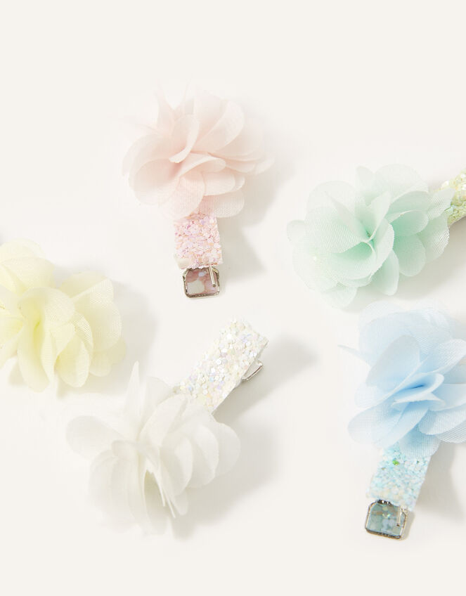Rainbow Pom-Pom Hair Clip Multipack, , large