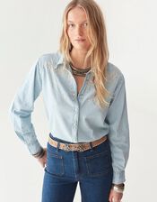 Maison Hotel Marcelo Flower Buckle Belt, Tan (TAN), large