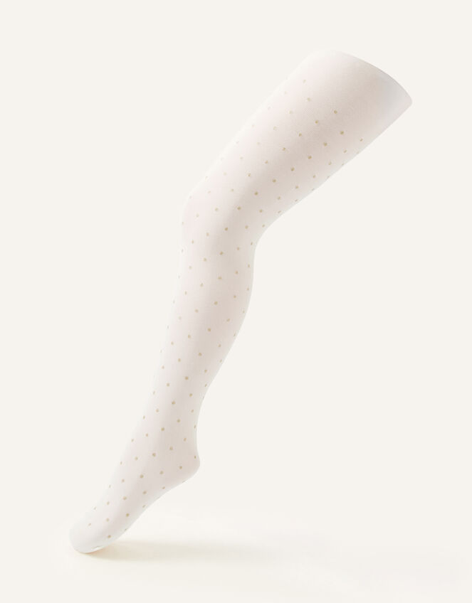 Glitter Spot Tights, Gold (GOLD), large