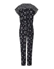 East Nimbus Print Jumpsuit, Black (BLACK), large