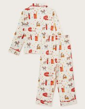 London Flannel Pyjama Set, Ivory (IVORY), large