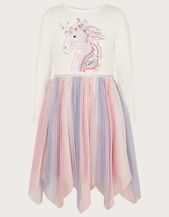 Disco Unicorn Pleat Ombre Dress, Purple (LILAC), large