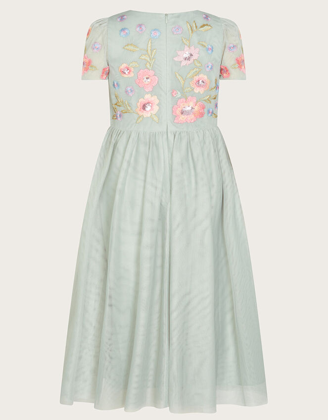 Luna Embroidered Dress, Green (GREEN), large