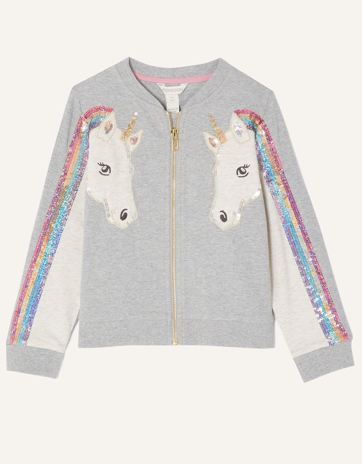 Girls unicorn store bomber jacket