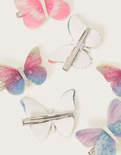 Printed Butterfly Clips 6 Pack, , large