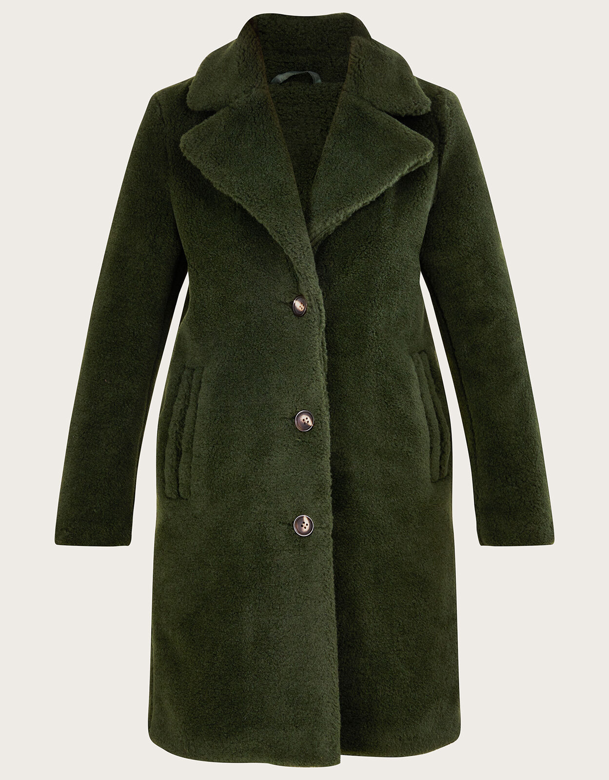 Green teddy coat uk top