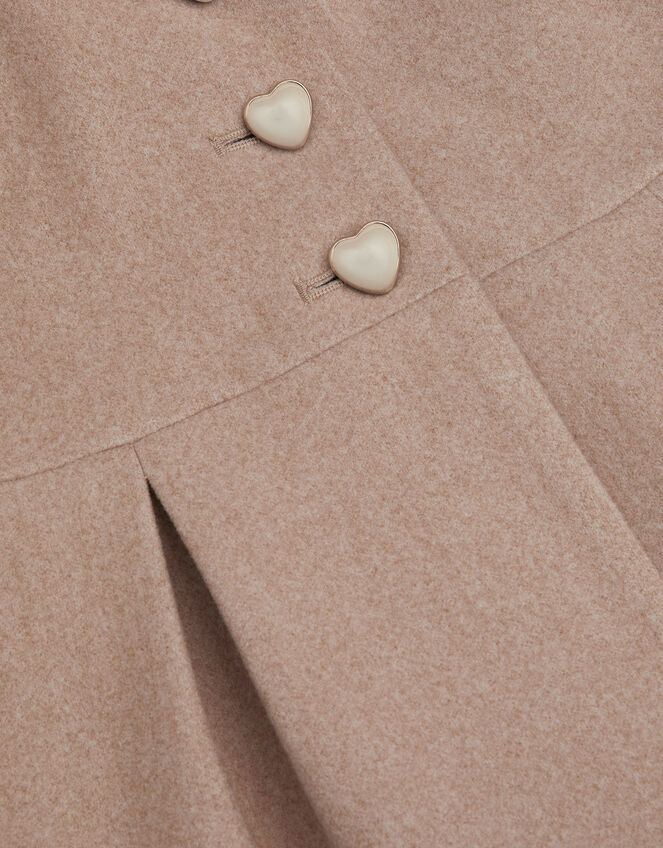 Baby Bunny Hooded Coat, Camel (OATMEAL), large