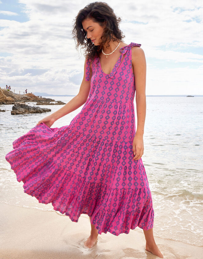 East Jodie Batik Print Dress Pink