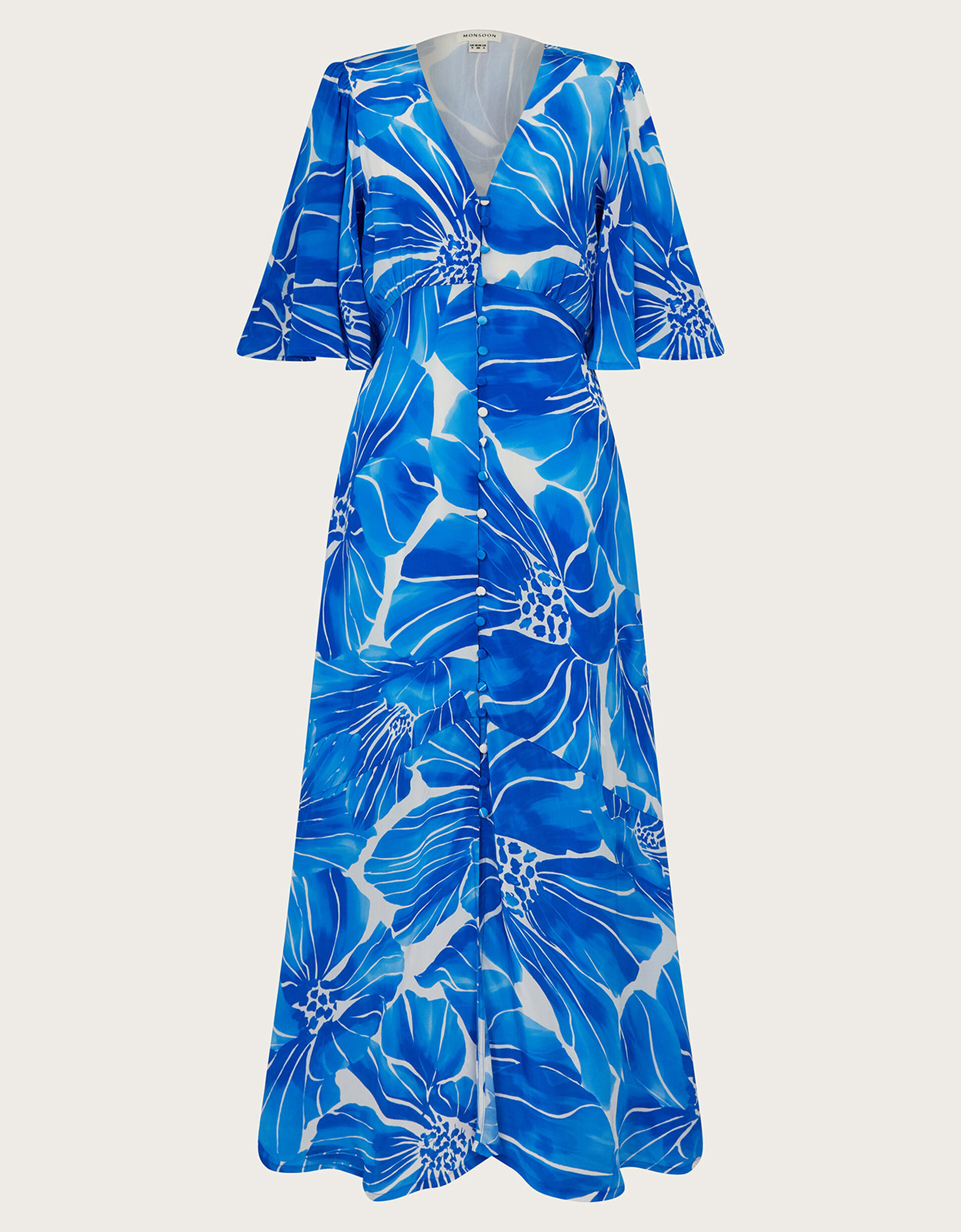 Elegant Floral Tea Dress