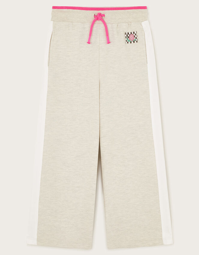 Side Stripe Flare Joggers, Grey (GREY), large