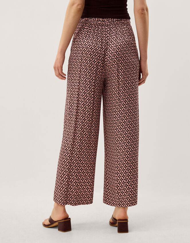Netta Floral Print Wide Leg Trousers, Pink (PINK), large