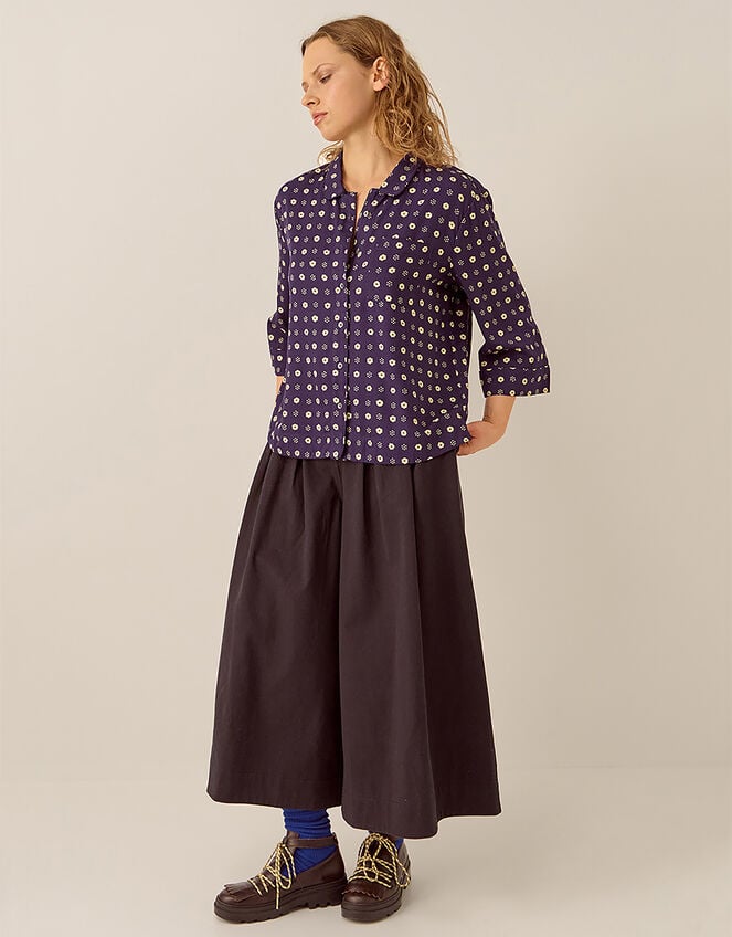 East Rosie Cotton Twill Trousers, Grey (CHARCOAL), large