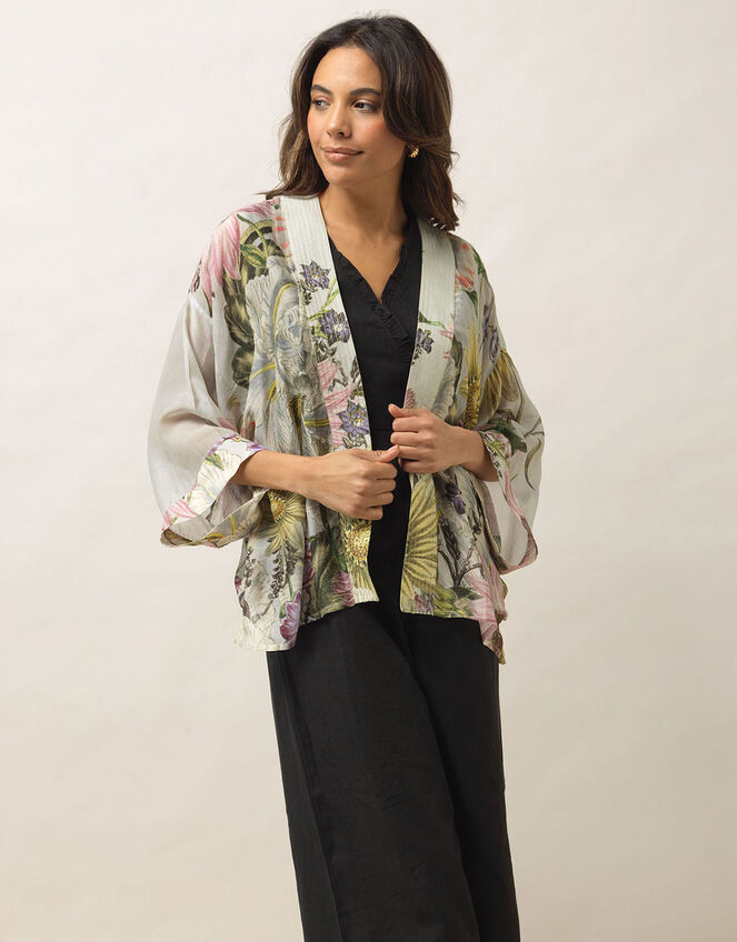 One Hundred Stars Daisy Print Kimono, , large