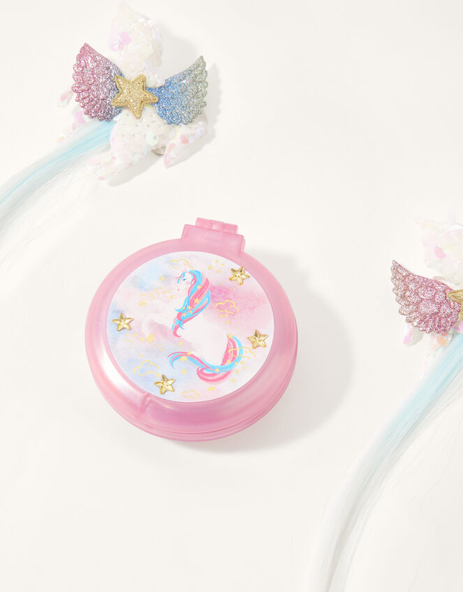Swirly Unicorn Hairbrush Set, , large