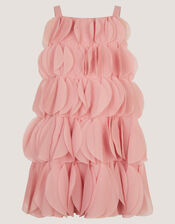 Strappy Scallop Frill Dress, Pink (PINK), large