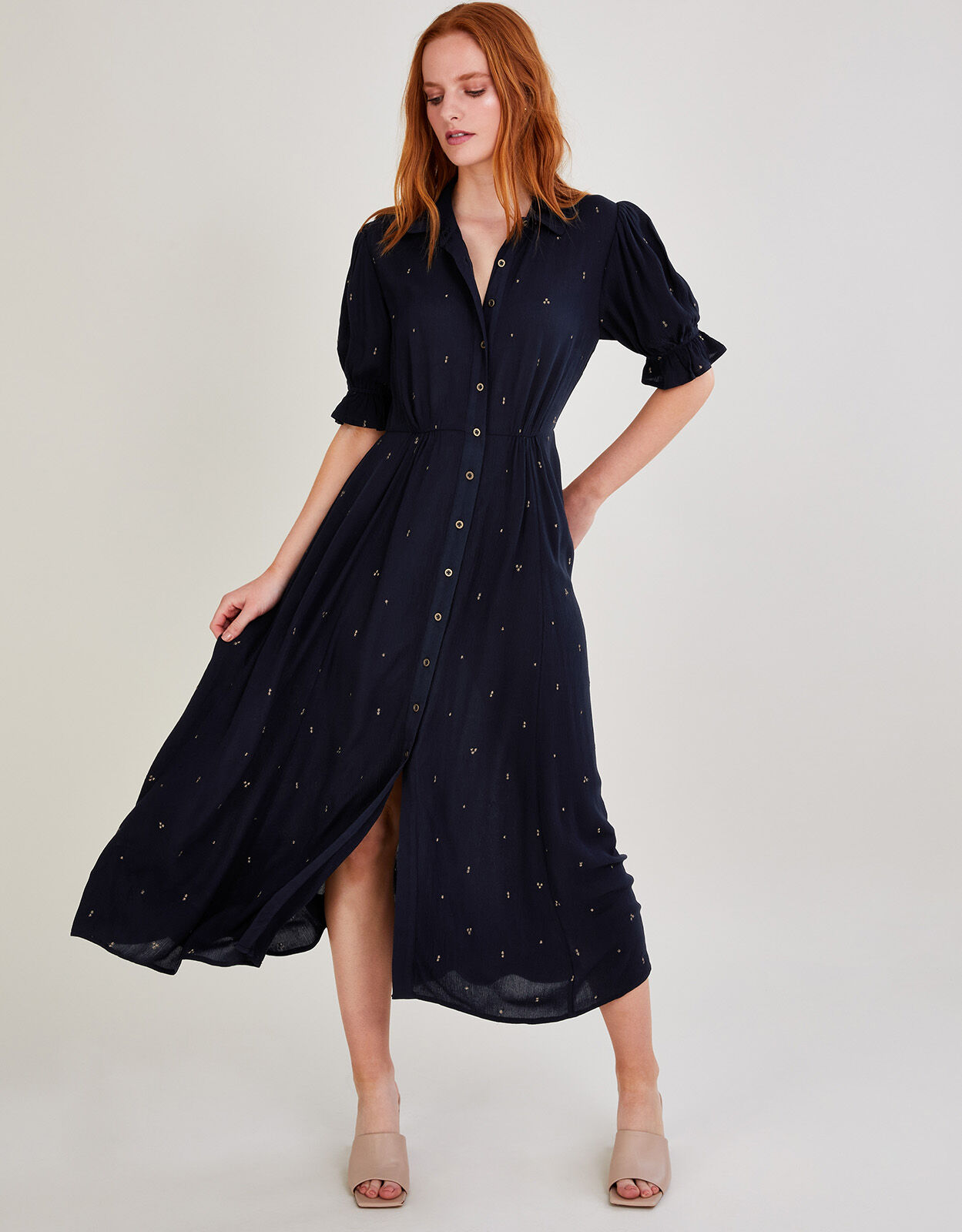 Monsoon blue best sale spot dress