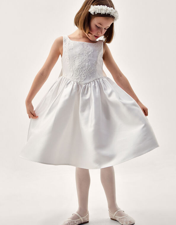 Juno Lace Bodice Party Dress, Ivory (IVORY), large