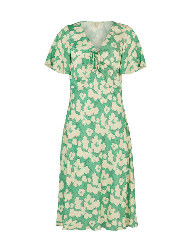 Mirla Beane Dahlia Print Dress, Green (GREEN), large