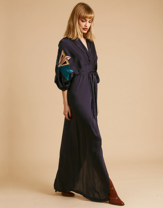 Tallulah and Hope Gloria Maxi Dress, Blue (NAVY), large