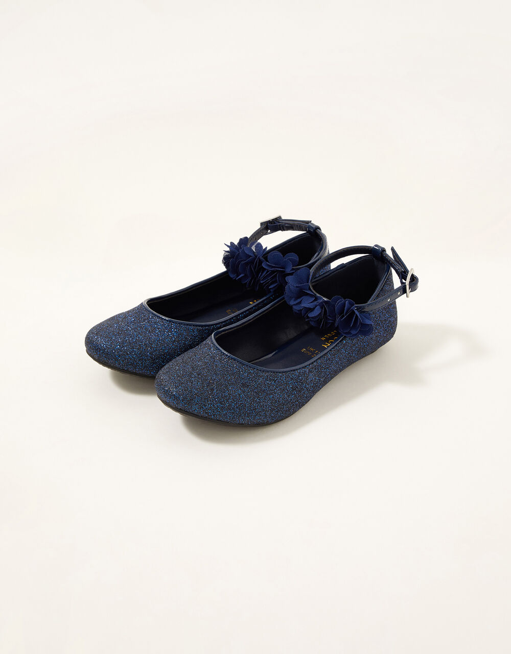 Children Children's Shoes & Sandals | Glitter Corsage Ballerina Flats Blue - RP74652