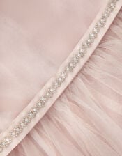 Olene Floral Embroidered Tulle Dress, Pink (PALE PINK), large