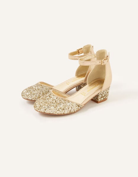 Mix Glitter Two-Part Heels  Gold, Gold (GOLD), large