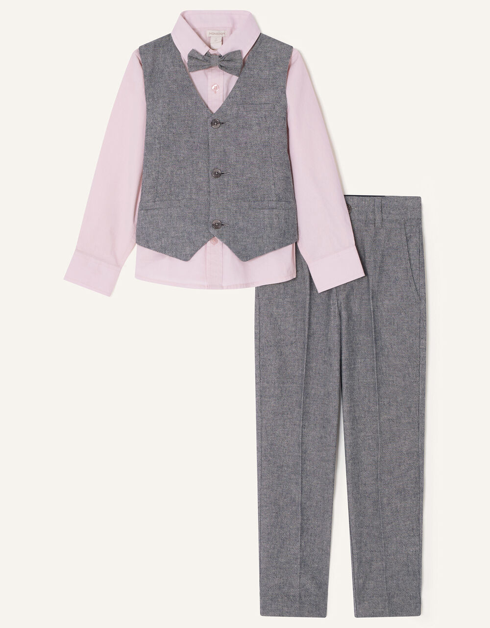 Children Boys 0-12yrs | Four-Piece Suit Set Grey - RP47116