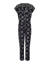 East Nimbus Print Jumpsuit, Black (BLACK), large