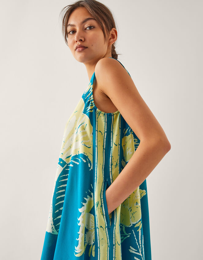 Amisha Tunic Midi Dress, Teal (TEAL), large